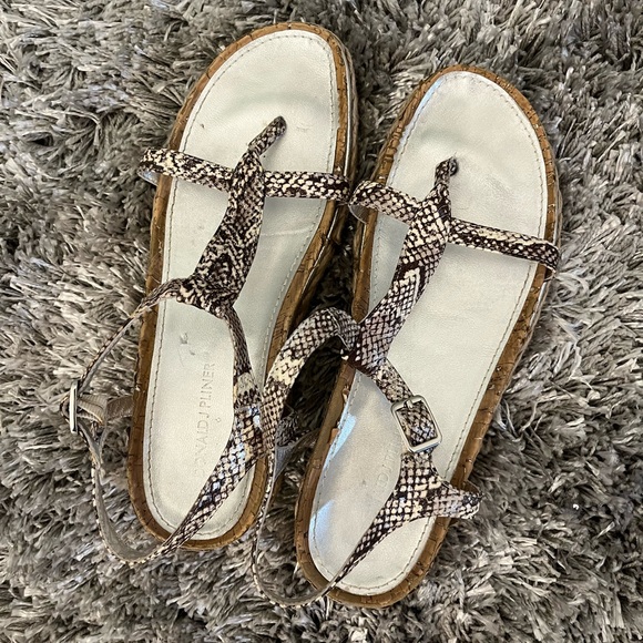 Donald J Pliner Cleo Snake Print Sandals - Picture 4 of 12